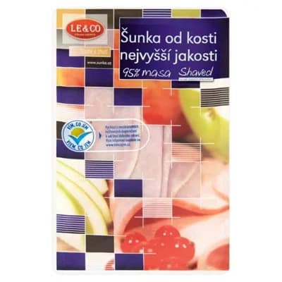 Le & Co Šunka od kosti nejvyšší jakosti plátky (95% masa)