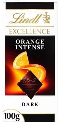 Lindt Excellence Hořká čokoláda s pomerančovými kousky