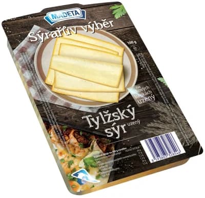 Madeta Sýrařův výběr Tylžský sýr uzený 45 % plátky