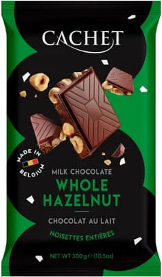 Cachet Tabulková čokoláda Mléčná s lískovými ořechy