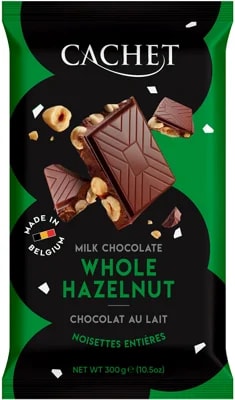 Cachet Tabulková čokoláda Mléčná s lískovými ořechy