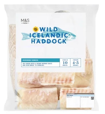 Marks & Spencer Filety z islandské tresky jednoskvrnné s ledovou glazurou