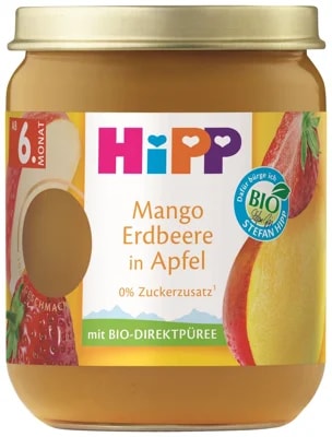 HiPP BIO Superovoce jablko, mango a jahody od 6. měsíce