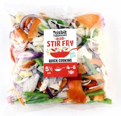 Titbit Quick & easy Krájená zelenina na pánev, rodinné balení