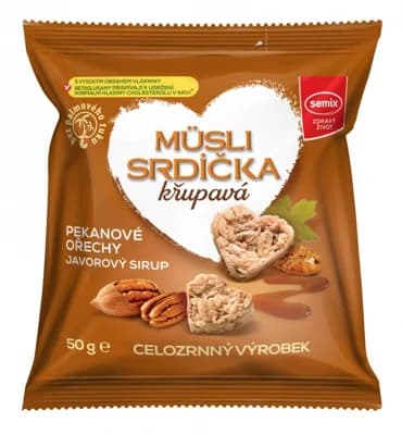 Semix Musli srdíčka s pekany a javor. sirupem