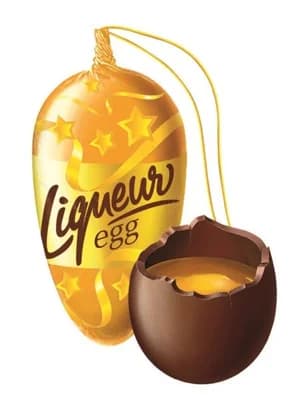 Figaro Šiška z mléčné čokolády plněná vaječným / čokoládovým likérem 1 ks