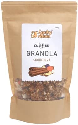 Lucky Alvin Cukrfree skořicová granola
