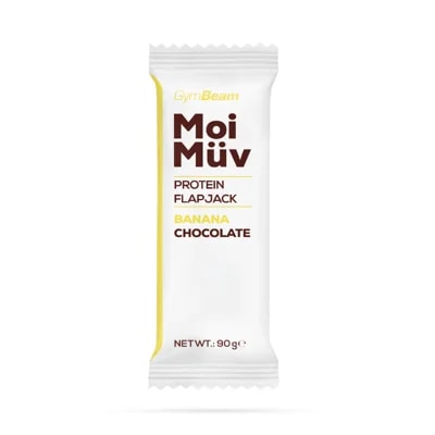 GymBeam MoiMüv Protein Flapjack banán čokoláda