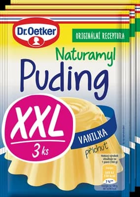 Dr. Oetker Puding vanilkový 3ks XXL