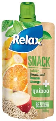 Relax Snack ovocné pyré s quinou