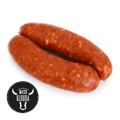 Maso Klouda Klobása s chedarem a chilli