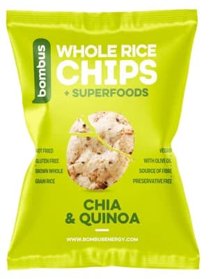 Bombus Rýžové chipsy chia a quinoa