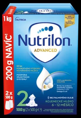 Nutrilon 2 Advanced pokračovací kojenecké mléko od uk. 6. měsíce