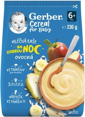 Gerber Cereal Mléčná kaše ovocná Dobrou noc
