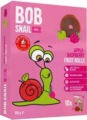 Šnek Bob Ovocné rolky jablko a malina
