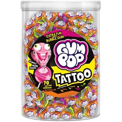 GUM POP Lízátko s tetováním 100 x
