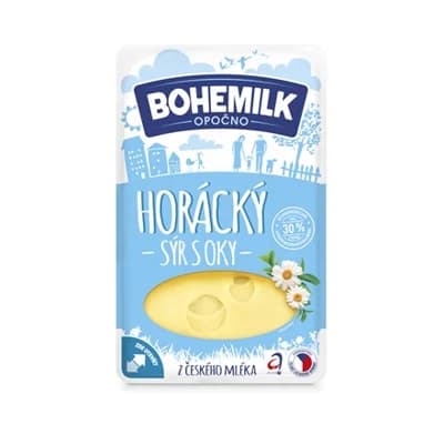 BOHEMILK Horácký sýr 30 % plátky chlaz.