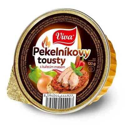 Viva Pekelníkovy tousty kuřecí paštika