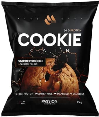Passion Nutrition MPower Cookie Gain - Kešu, kokos, mandle/kokosová náplň