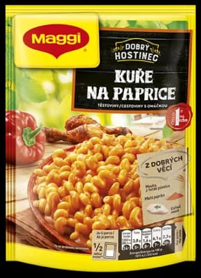 Maggi Dobrý Hostinec Kuře na paprice pikant Těstoviny s omáčkou