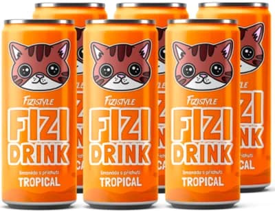 Fizi Drink Tropical 6 x 250 ml plech