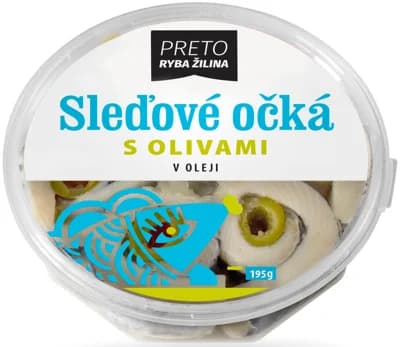 Preto Ryba Žilina Sleďová očka v oleji s olivami