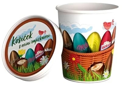 Velikonoční košíček s mini vajíčkami
