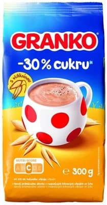 Granko -30 % cukru Instantní kakaový nápoj s ovsem