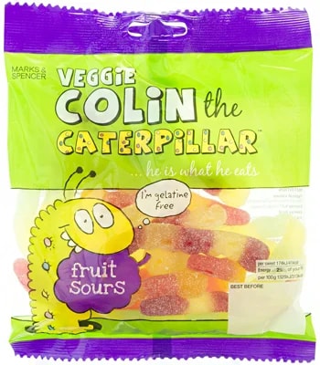 Marks & Spencer Kyselé žvýkací bonbóny bez želatiny s ovocnou příchutí