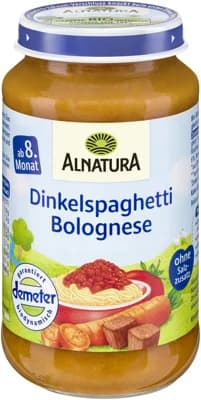 Alnatura BIO Příkrm Bolognese se špaldovými těstovinami