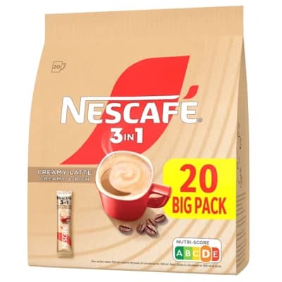 Nescafé 3in1 Creamy Latte, instantní káva, 20x 15 g