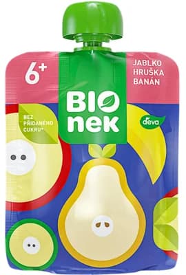 BIOnek BIO Ovocná kapsička jablko, hruška a banán