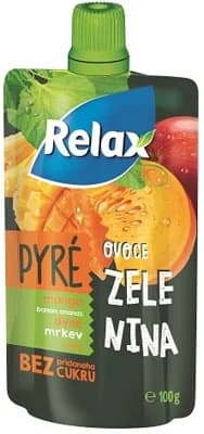 Relax Pyré ovoce zelenina s mangem, banánem, ananasem, dýní, mrkví a jablkem