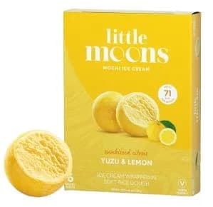 Little Moons Vegan yuzu mochi se zmrzlinou