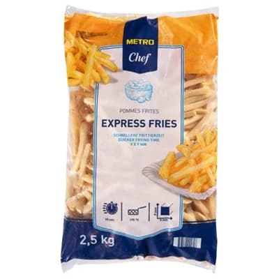 METRO Chef Express Fries Hranolky 9x9mm mraž. 2,