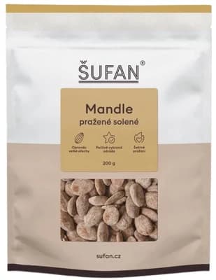 Šufan Ořechy - mandle pražené solené