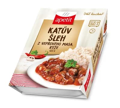 apetit Katův šleh z vepřového masa s rýží