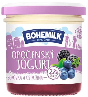 Bohemilk Opočenský jogurt borůvka - ostružina 2,8%