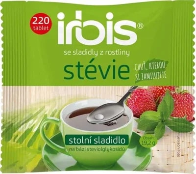 Irbis Sladidlo z rostliny stévie - tablety