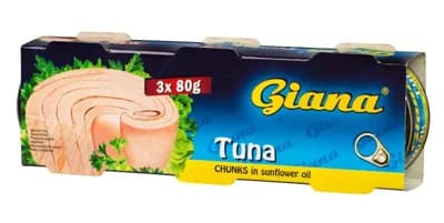 Giana Tuňák kousky ve slunečnicovém oleji 3x80g