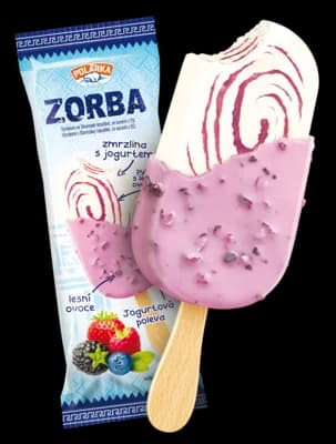 Polarka Zorba zmrzlina lesní ovoce