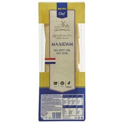 METRO Chef Maasdamer 45% plátky chlaz.