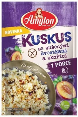 Amylon Kuskus se sušenými švestkami a skořicí bez lepku