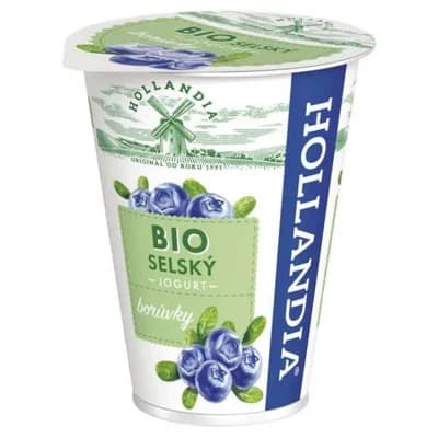 Hollandia Bio selský jogurt borůvky