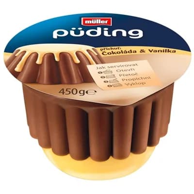 MÜLLER Püding čokoláda vanilka