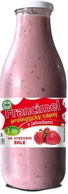 Farma rodiny Němcovy Francimel probiotický nápoj s jahodami