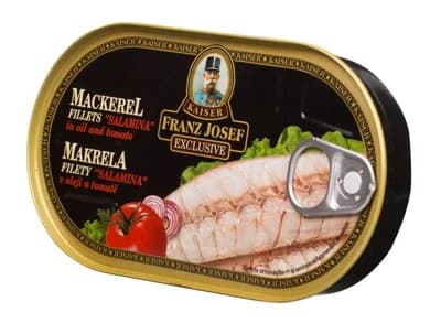 Franz Josef Kaiser Makrela filety SALAMINA v oleji a tomatě