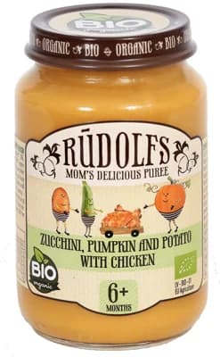 Rudolfs BIO Cuketa, dýně, brambory s kuřecím masem