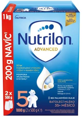 Nutrilon Advanced 5 batolecí mléko – duo balení