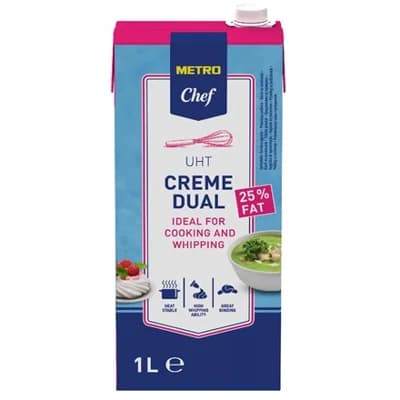 METRO Chef Dual Creme 25 % chlaz. UHT